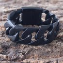 Sanity Jewelry Bracelet Bagger Bracelet - Matte Black - 1" Wide - The Custom - B21