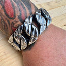 Sanity Jewelry Bracelet Bagger Bracelet - Royalty - Silver - 1.25" Wide - The Classic - B136