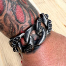 Sanity Jewelry Bracelet Bagger Bracelet - Skull & Dagger - Classic - 1.25" Wide - B98