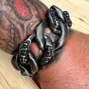 Sanity Jewelry Bracelet Bagger Bracelet - Skull & Dagger - Classic - 1.25" Wide - B98
