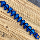 Sanity Jewelry Bracelet Black Hills 1/2" Classic - Blue Skulls - B150