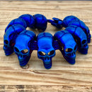 Sanity Jewelry Bracelet Black Hills 1/2" Classic - Blue Skulls - B150