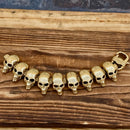 Sanity Jewelry Bracelet Black Hills 1/2" Classic - Gold Skulls - B148