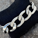 SANITY JEWELRY® Bracelet Bracelet Cuban - 3/4" Easy Biker - Polished Silver Key West - CBK15