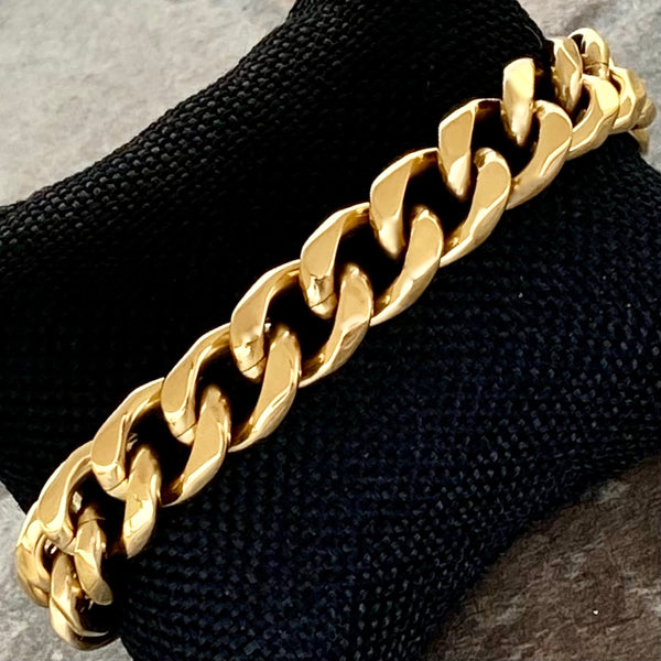 SANITY JEWELRY® Bracelet Bracelet Cuban - 3/8" Custom - Gold Havana - CB305