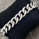 SANITY JEWELRY® Bracelet Bracelet Cuban - 3/8" Custom - Polished Silver Havana - CB310