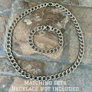 SANITY JEWELRY® Bracelet Bracelet - Diamond Cut Cuban Link - Polished - 3/8" wide - CB06