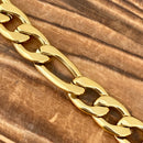 SANITY JEWELRY® Bracelet Bracelet Figaro - 1/2” Classic - Gold Sicilian - FB203