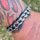 SANITY JEWELRY® Bracelet - Corruption - Cuban Link - Custom - Silver - 1/4" wide - B132
