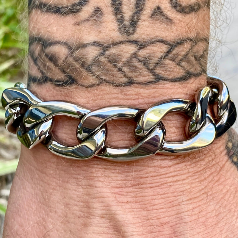 SANITY JEWELRY® Bracelet Cuban - 3/4" Key West - Polished - CB17