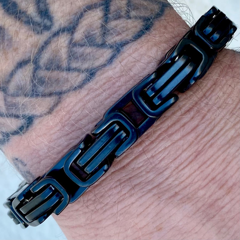 SANITY JEWELRY® Bracelet Daytona Bracelet- Black - Heritage - 1/2 inch wide - B06