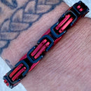 SANITY JEWELRY® Bracelet Daytona Bracelet- Red & Black - Heritage - 1/2 inch wide - B07