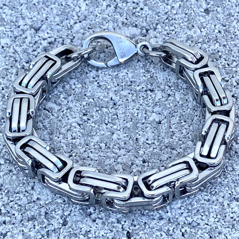 SANITY JEWELRY® Bracelet Daytona Bracelet- Silver - Heritage - 1/2 inch wide - B05