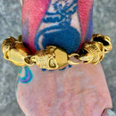 Sanity Jewelry Bracelet Hell Ride Bracelet - 1.5" Classic - Gold - B139