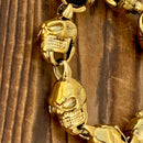 Sanity Jewelry Bracelet Hell Ride Bracelet - 1.5" Classic - Gold - B139