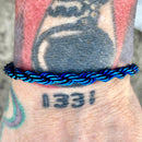 SANITY JEWELRY® Bracelet - Men & Women's 7 inches 6MM Rope Chain Bracelet- Blue - B165