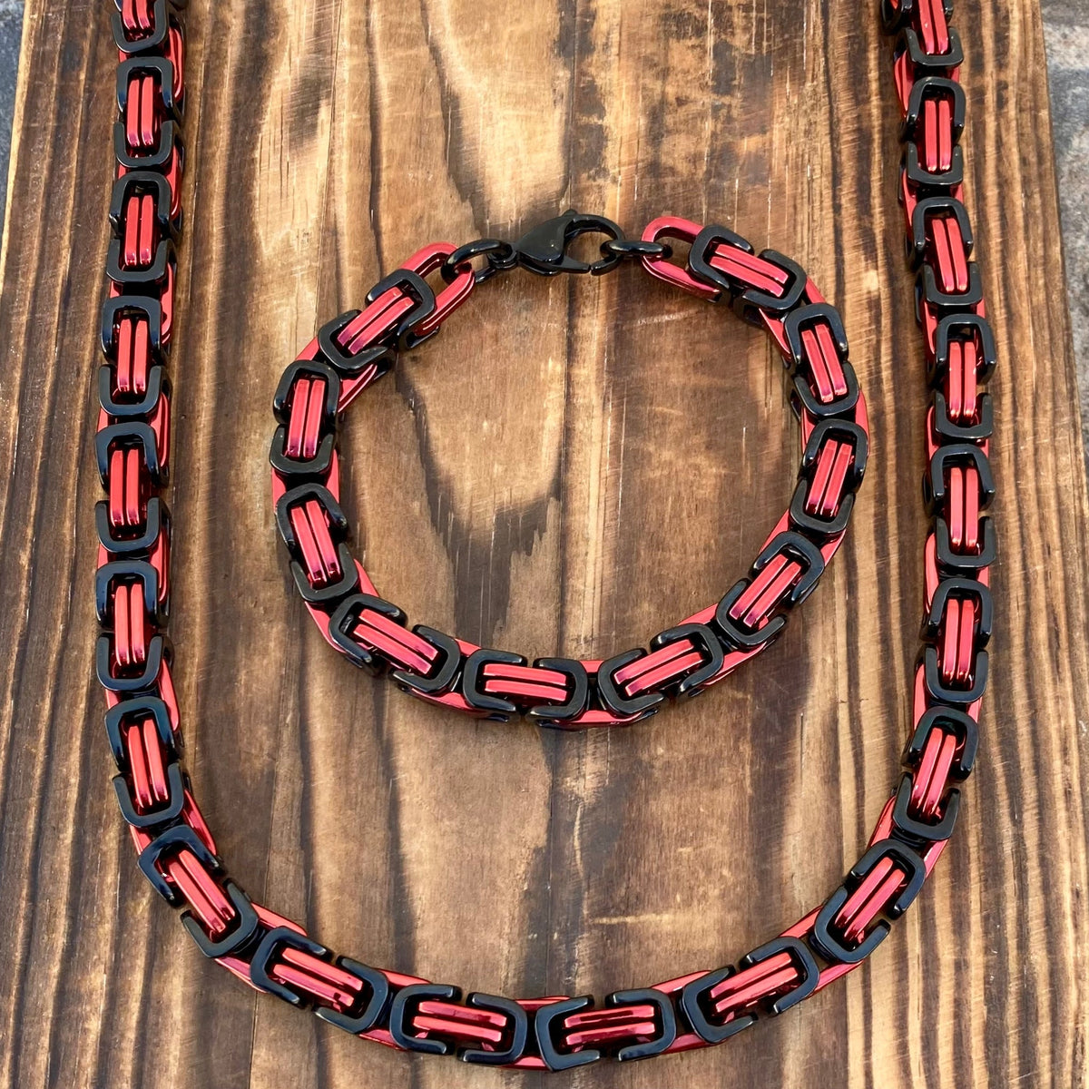 Daytona - Red & Gold - Deluxe - 1/4 inch wide - B48 CLEARANCE