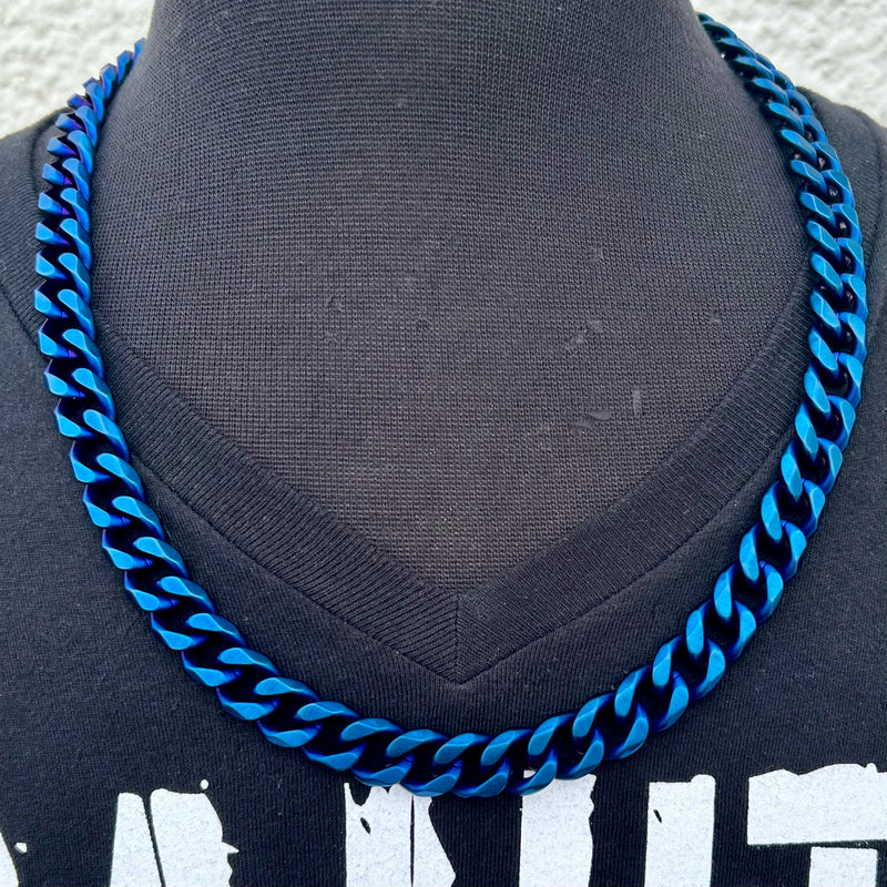 SANITY JEWELRY® Bracelet, necklace Bundle Necklace & Bracelet Combo - Blue Havana 3/8"