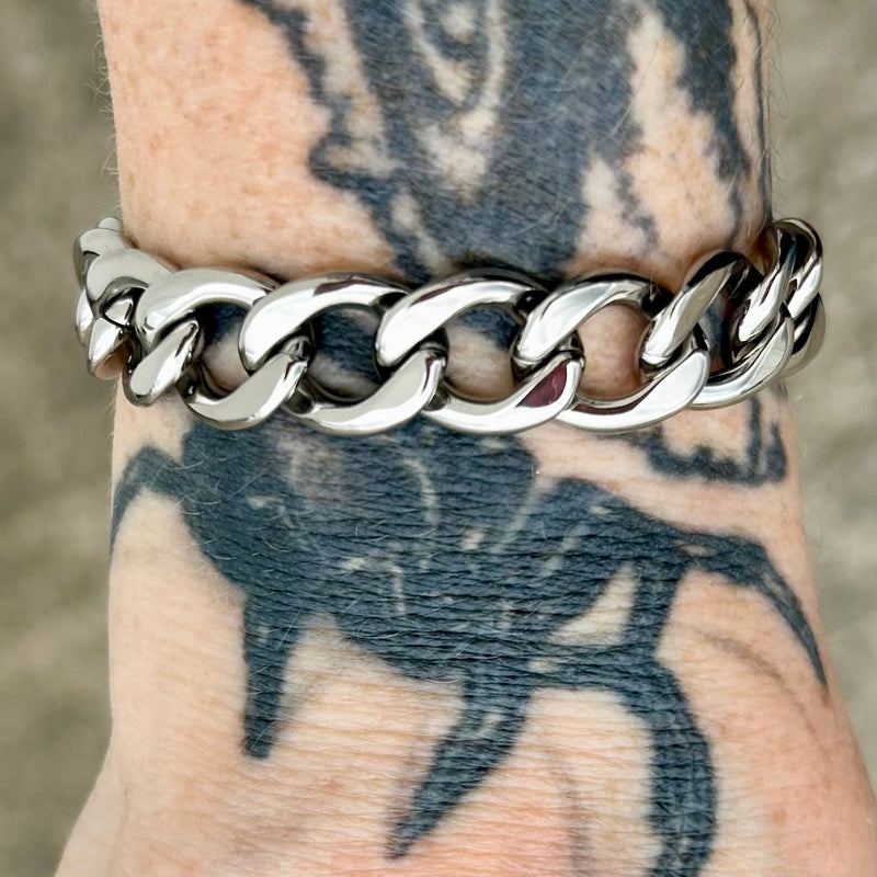 SANITY JEWELRY® Bracelet, necklace Bundle Necklace & Bracelet Combo - Polished Miami 1/2"