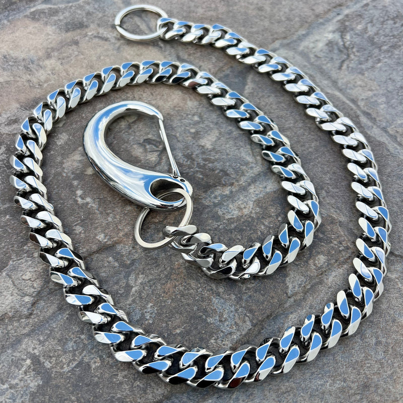 SANITY JEWELRY® Bracelet, necklace, wallet chain Bundle Necklace, Bracelet & Wallet Chain Combo - Polished Miami 1/2"