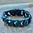 SANITY JEWELRY® Bracelet NEW - Bagger Bracelet - Blue - 1" Wide - The Custom - B55