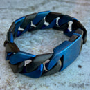SANITY JEWELRY® Bracelet NEW - Bagger Bracelet - Blue/Black - 1" Wide - The Custom - B24