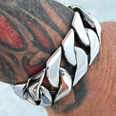 SANITY JEWELRY® Bracelet NEW - Bagger Bracelet - Silver - 1" Wide - The Custom - B22