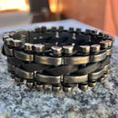 SANITY JEWELRY® Bracelet NEW - Bracelet - Panhead - Leather & Galvanized Steel- 1" Wide - B61
