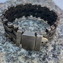 SANITY JEWELRY® Bracelet NEW - Bracelet - Panhead - Leather & Galvanized Steel- 1" Wide - B61
