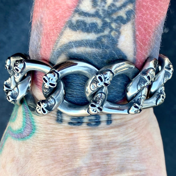 Sanity Jewelry Bracelet NEW - Chain Gang - Custom - 1" wide - B167