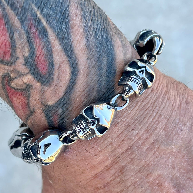 Sanity Jewelry Bracelet NEW - Hell Ride Bracelet - 1" Polished - B144