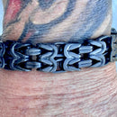 Sanity Jewelry Bracelet NEW - Viking Bracelet - Chain Mail - Custom - Black - 1/2 inch wide - B102