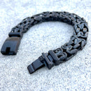 Sanity Jewelry Bracelet NEW - Viking Bracelet - Chain Mail - Custom - Black - 1/2 inch wide - B102