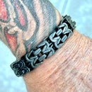 Sanity Jewelry Bracelet NEW - Viking Bracelet - Chain Mail - Custom - Black - 1/2 inch wide - B102