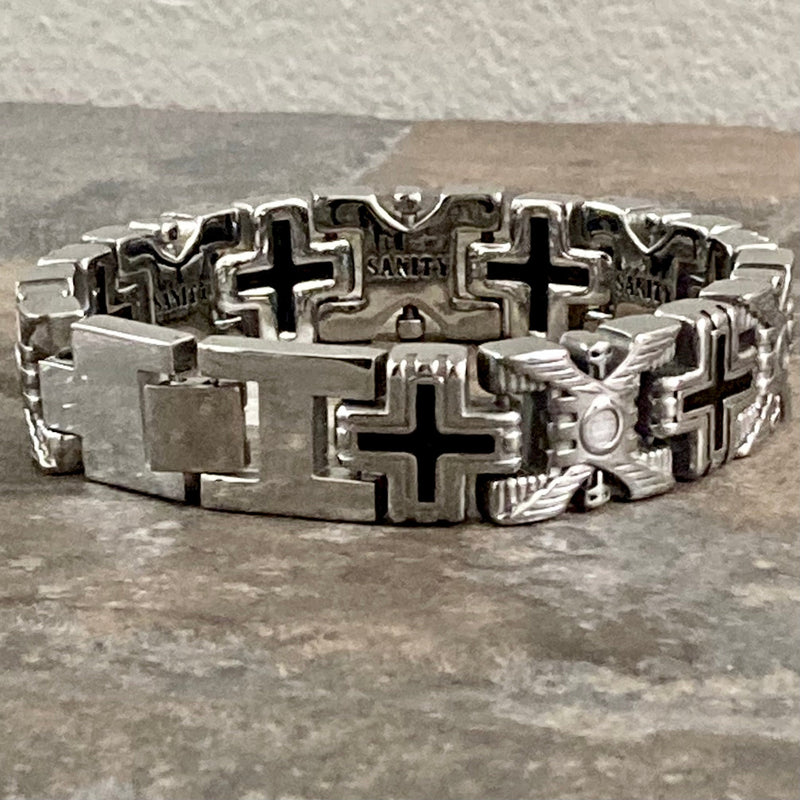 SANITY JEWELRY® Bracelet Repeat Offender Cross Bracelet - 1" Custom - B04