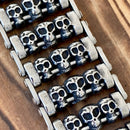 SANITY JEWELRY® Bracelet Thunder Roads - Skull Bracelet - 1.25 inch wide - B41