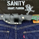 SANITY JEWELRY® D2 Steel 10” Rough Rider Series - Army - Green & Black Wood - D2 Steel - Horizontal & Vertical Carry - CUS68
