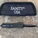 SANITY JEWELRY® D2 Steel 5.5" Frank Nitti - "Prohibition Series" - Double Sided Smooth Black - SBLDR