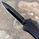 SANITY JEWELRY® D2 Steel 5.5" Frank Nitti - "Prohibition Series" - Double Sided Smooth Black - SBLDR