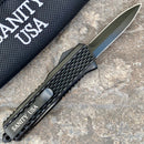 SANITY JEWELRY® D2 Steel 5.5" Frank Nitti - "Prohibition Series" - Double Sided Smooth Black - SBLDR