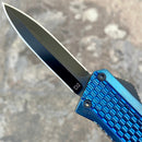 SANITY JEWELRY® D2 Steel 5.5" Frank Nitti - "Prohibition Series" - Double Sided Smooth Blue - SBDS