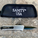 SANITY JEWELRY® D2 Steel 5.5" Frank Nitti - "Prohibition Series" - Double Sided Smooth Chrome - SCDS