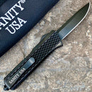 SANITY JEWELRY® D2 Steel 5.5" Frank Nitti - "Prohibition Series" - Drop Point Black - SBLDP