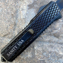 SANITY JEWELRY® D2 Steel 5.5" Frank Nitti - "Prohibition Series" - Drop Point Black - SBLDP