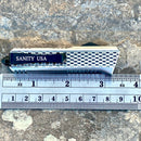 SANITY JEWELRY® D2 Steel 5.5" Frank Nitti - "Prohibition Series" - Tanto Serrated Brass - SBRTR