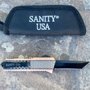 SANITY JEWELRY® D2 Steel 5.5" Frank Nitti - "Prohibition Series" - Tanto Smooth Copper - SCOTS