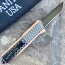 SANITY JEWELRY® D2 Steel 5.5" Frank Nitti - "Prohibition Series" - Tanto Smooth Copper - SCOTS