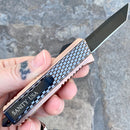 SANITY JEWELRY® D2 Steel 5.5" Frank Nitti - "Prohibition Series" - Tanto Smooth Copper - SCOTS