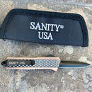 SANITY JEWELRY® D2 Steel 5.5" Frank Nitti Small - "Prohibition Series" - Double Sided Serrated Cooper - SCODR