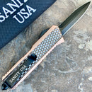SANITY JEWELRY® D2 Steel 5.5" Frank Nitti Small - "Prohibition Series" - Double Sided Serrated Cooper - SCODR